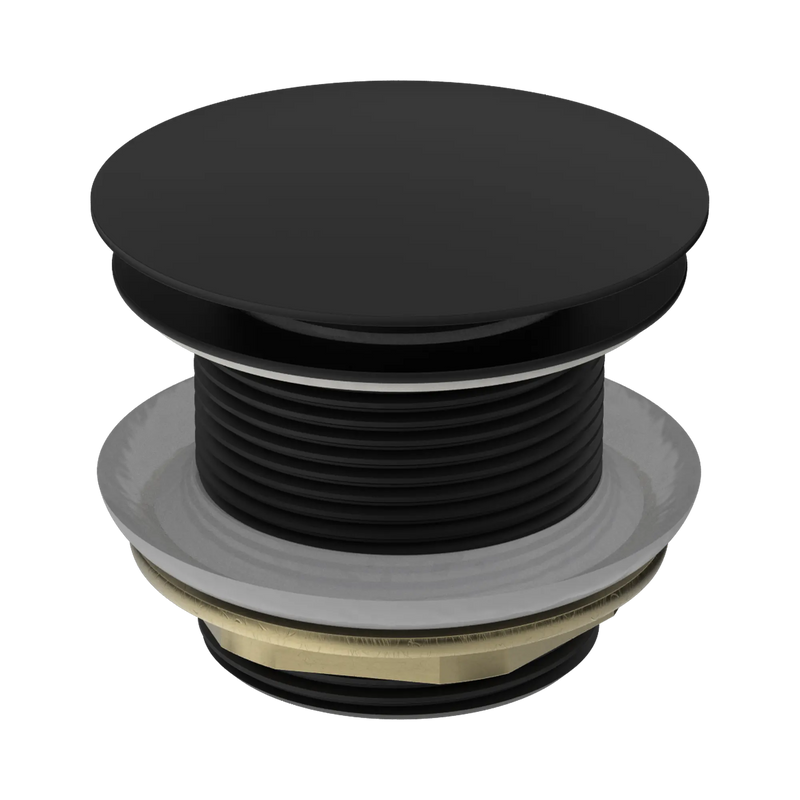 40mm Bath Pop-Up Plug With Removable Waste No Overflow Matte Black
