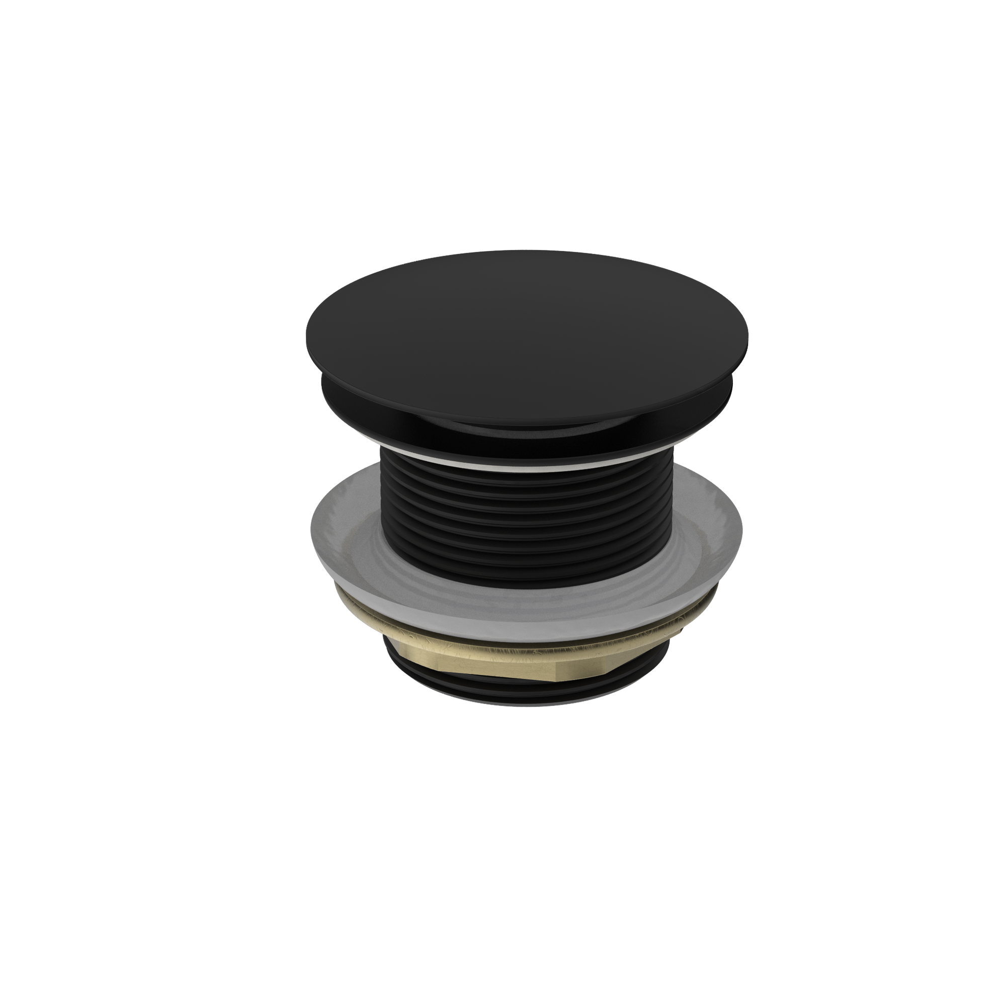 40mm Bath Pop-Up Plug With Removable Waste No Overflow Matte Black