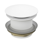 40mm Bath Pop-Up Plug With Removable Waste No Overflow Matte White