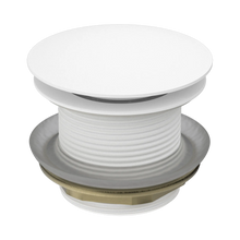 40mm Bath Pop-Up Plug With Removable Waste No Overflow Matte White