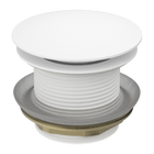 40mm Bath Pop-Up Plug With Removable Waste No Overflow Matte White