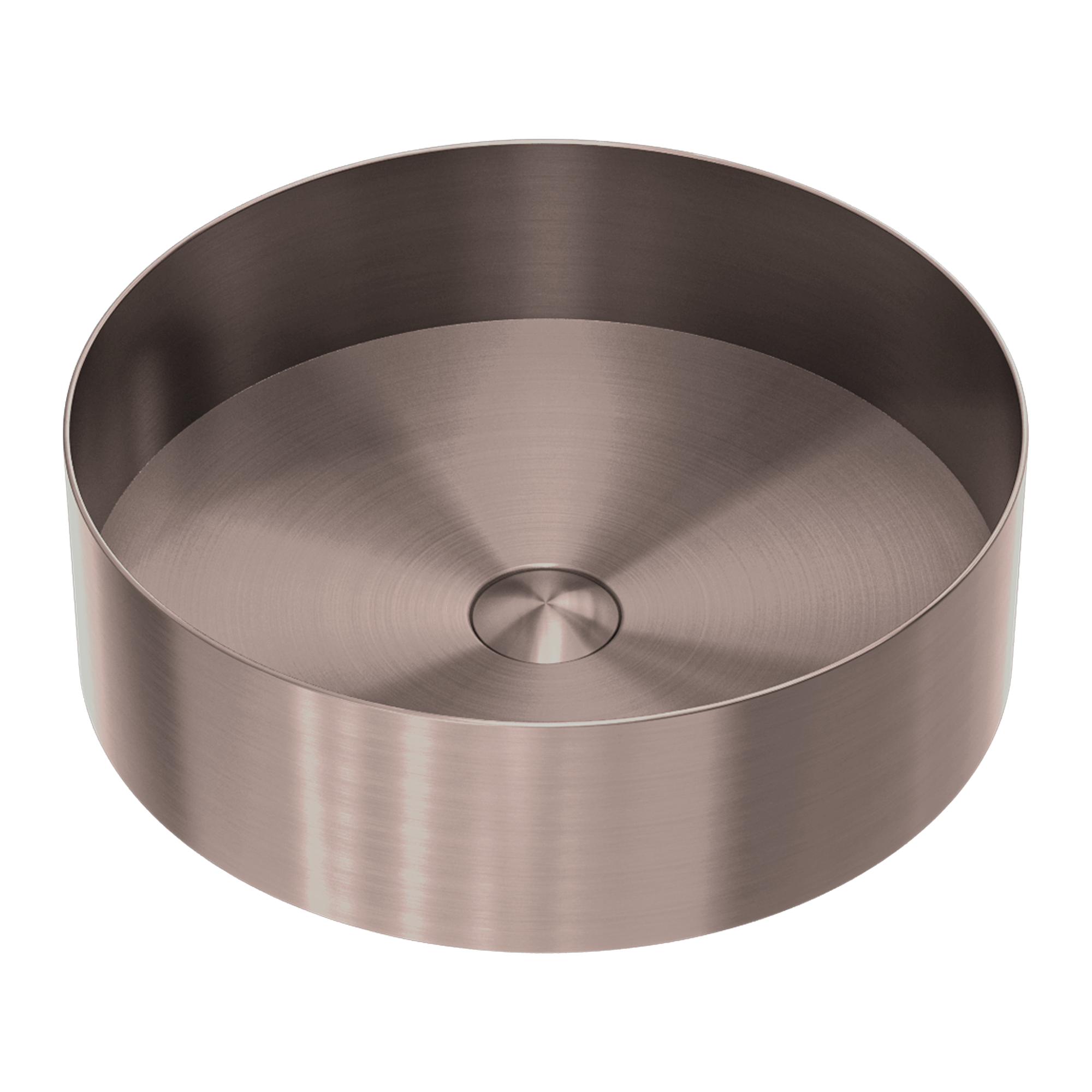 Opal Round 400mm Stainless Steel Basin Brushed Bronze