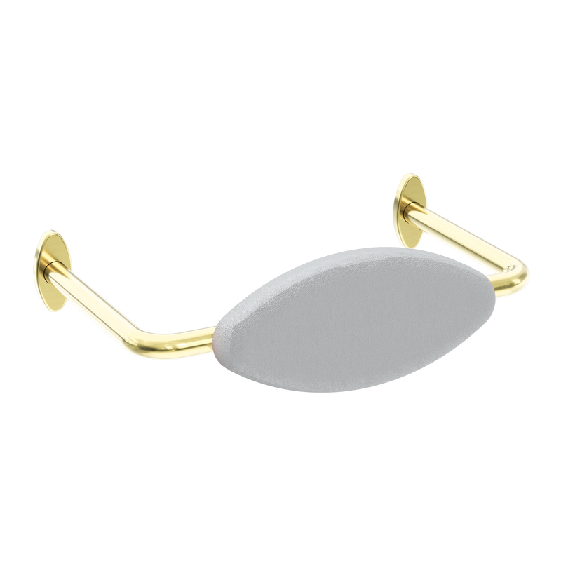 Mecca Care DDA Accessible Toilet Backrest Brushed Gold
