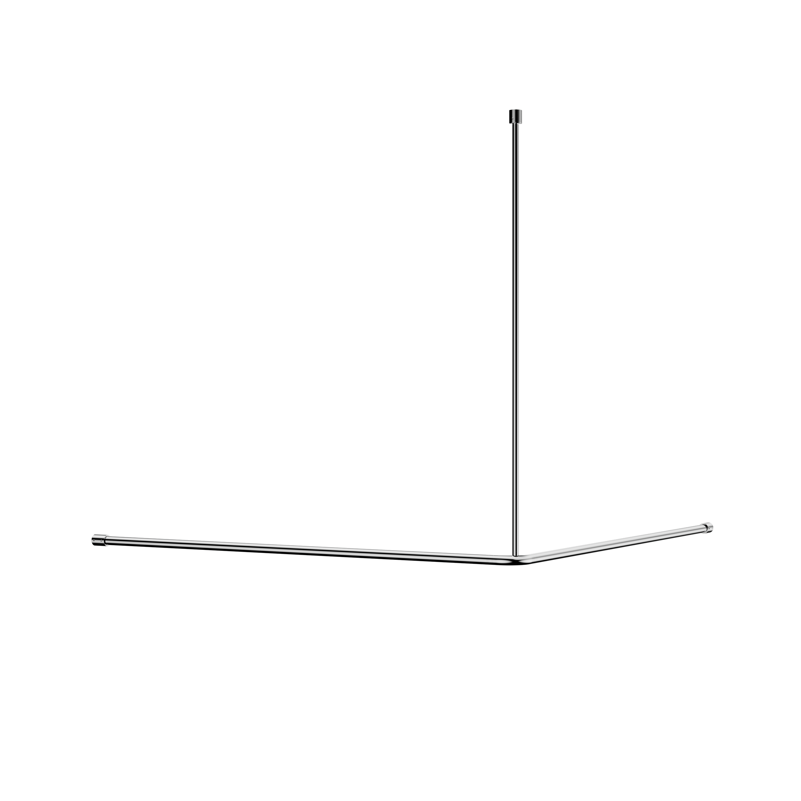 Mecca Care Curtain Rail 1200x1200mm 90 Degree Chrome