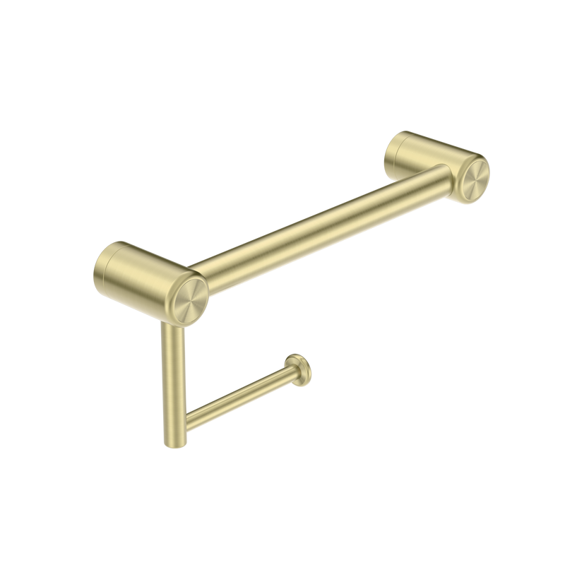 Mecca Care 25mm Toilet Roll Rail 300mm Brushed Gold
