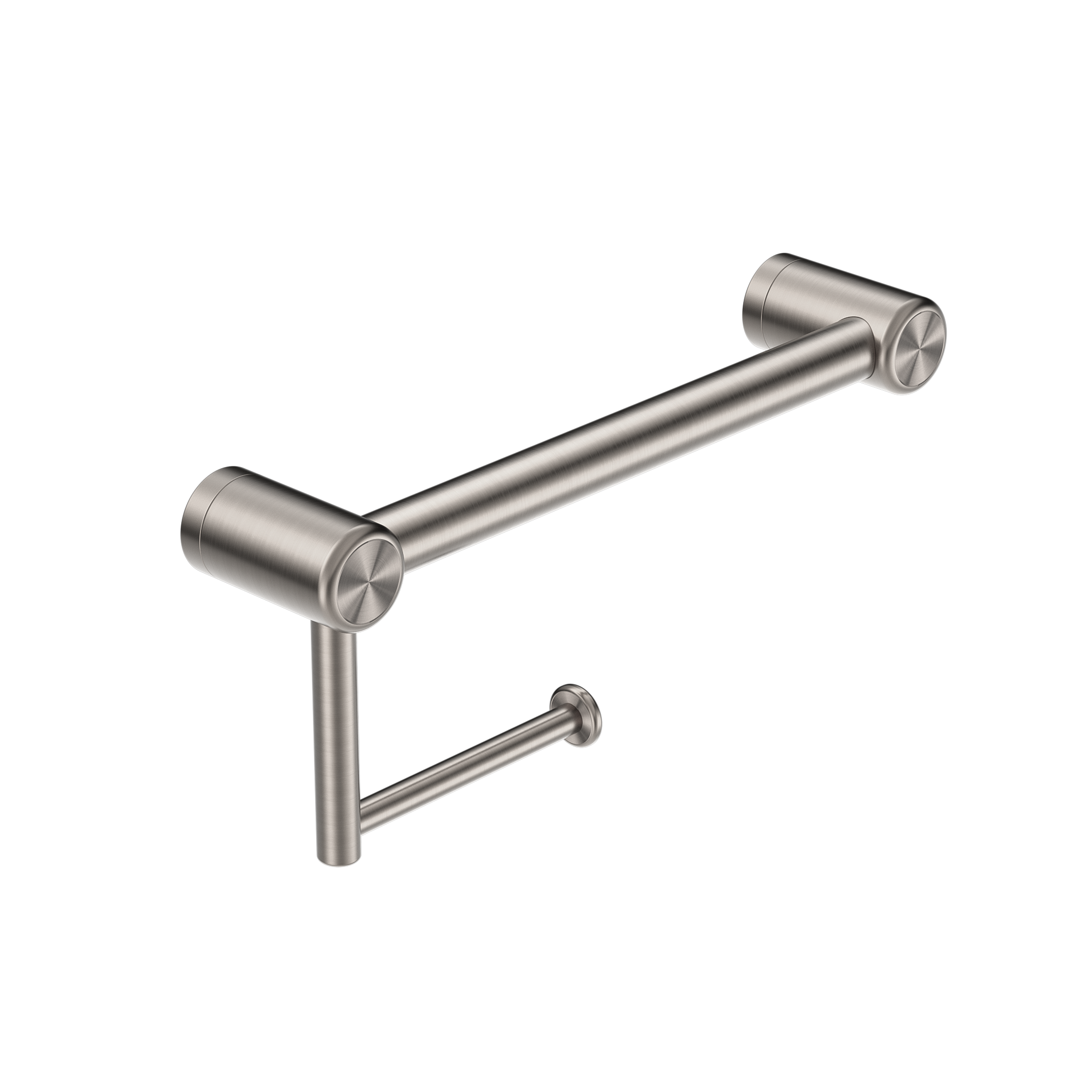 Mecca Care 25mm Toilet Roll Rail 300mm Brushed Nickel