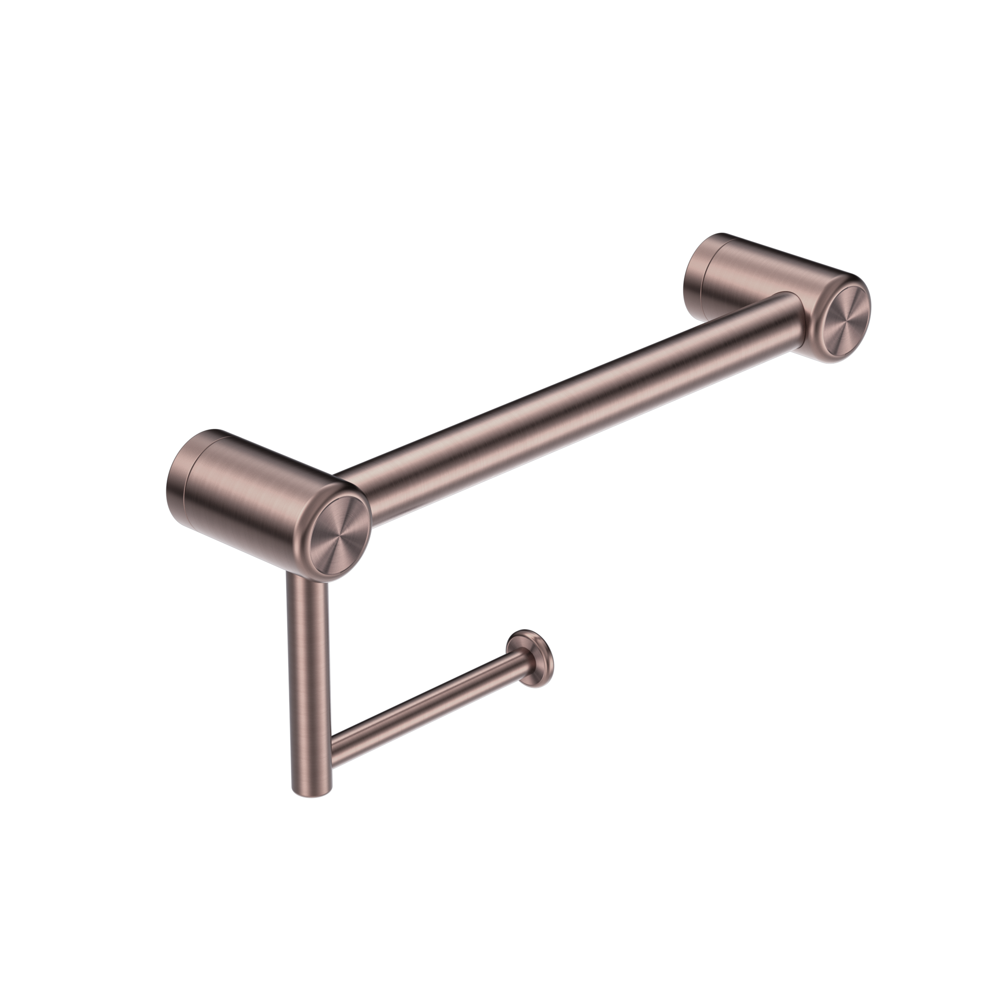 Mecca Care 25mm Toilet Roll Rail 300mm Brushed Bronze