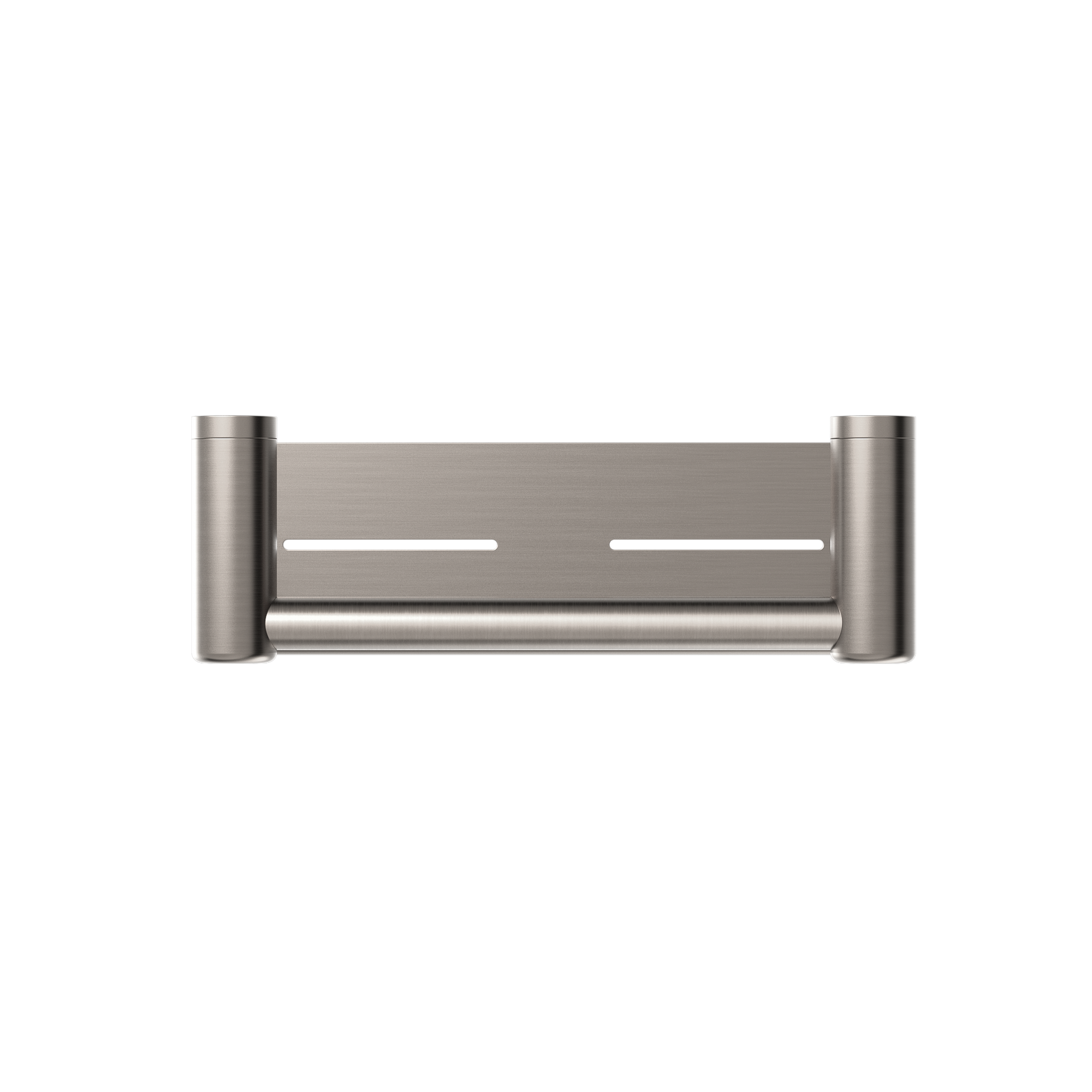 Mecca Care 25mm Grab Rail With Shelf 300mm Brushed Nickel