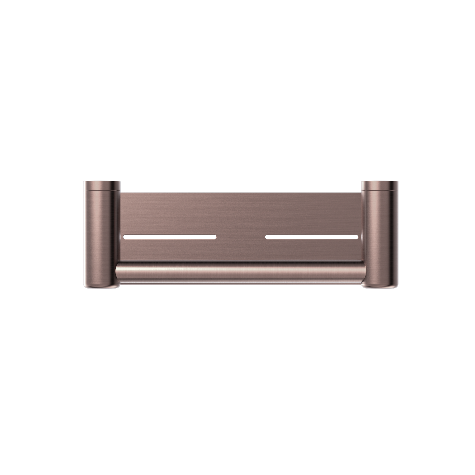 Mecca Care 25mm Grab Rail With Shelf 300mm Brushed Bronze