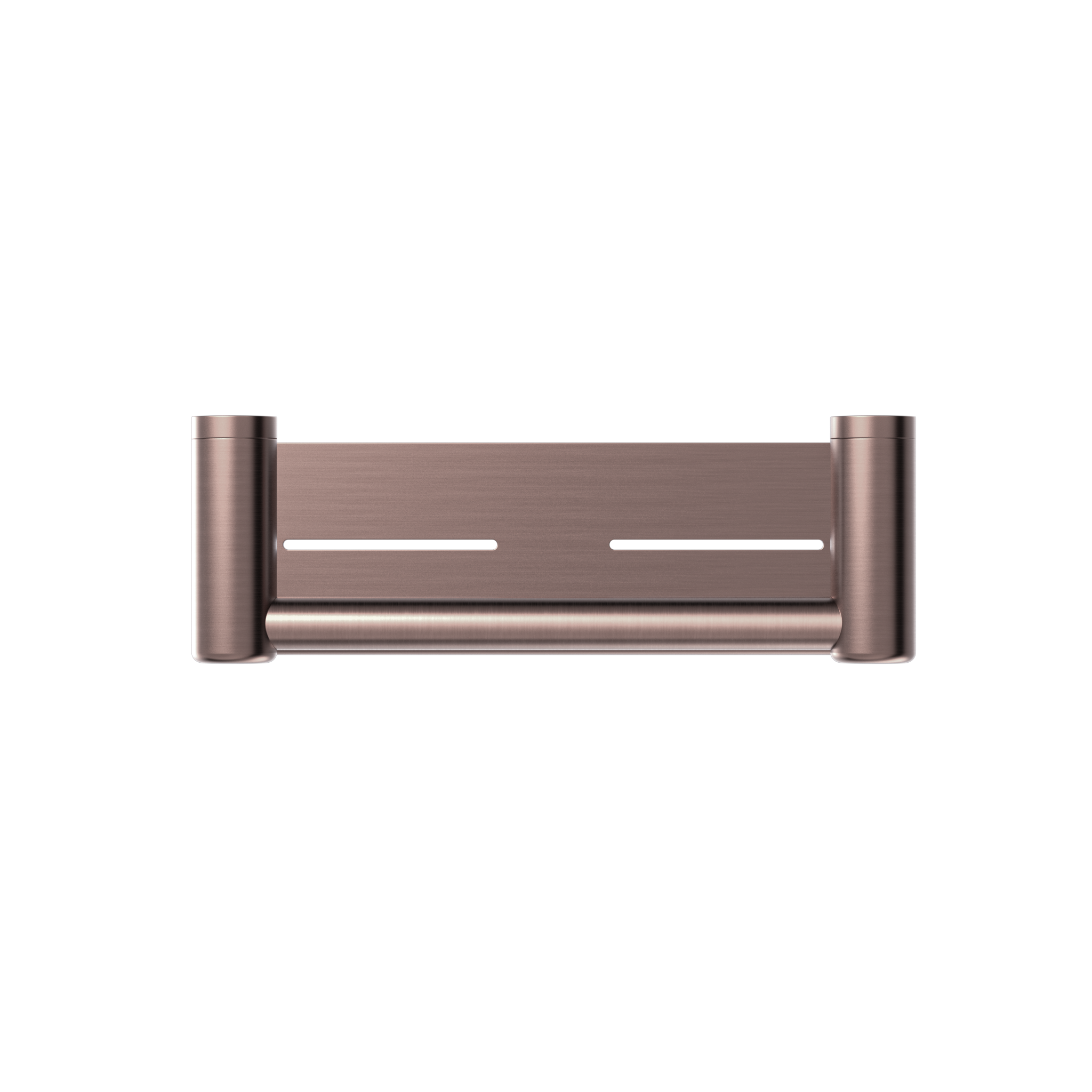 Mecca Care 25mm Grab Rail With Shelf 300mm Brushed Bronze