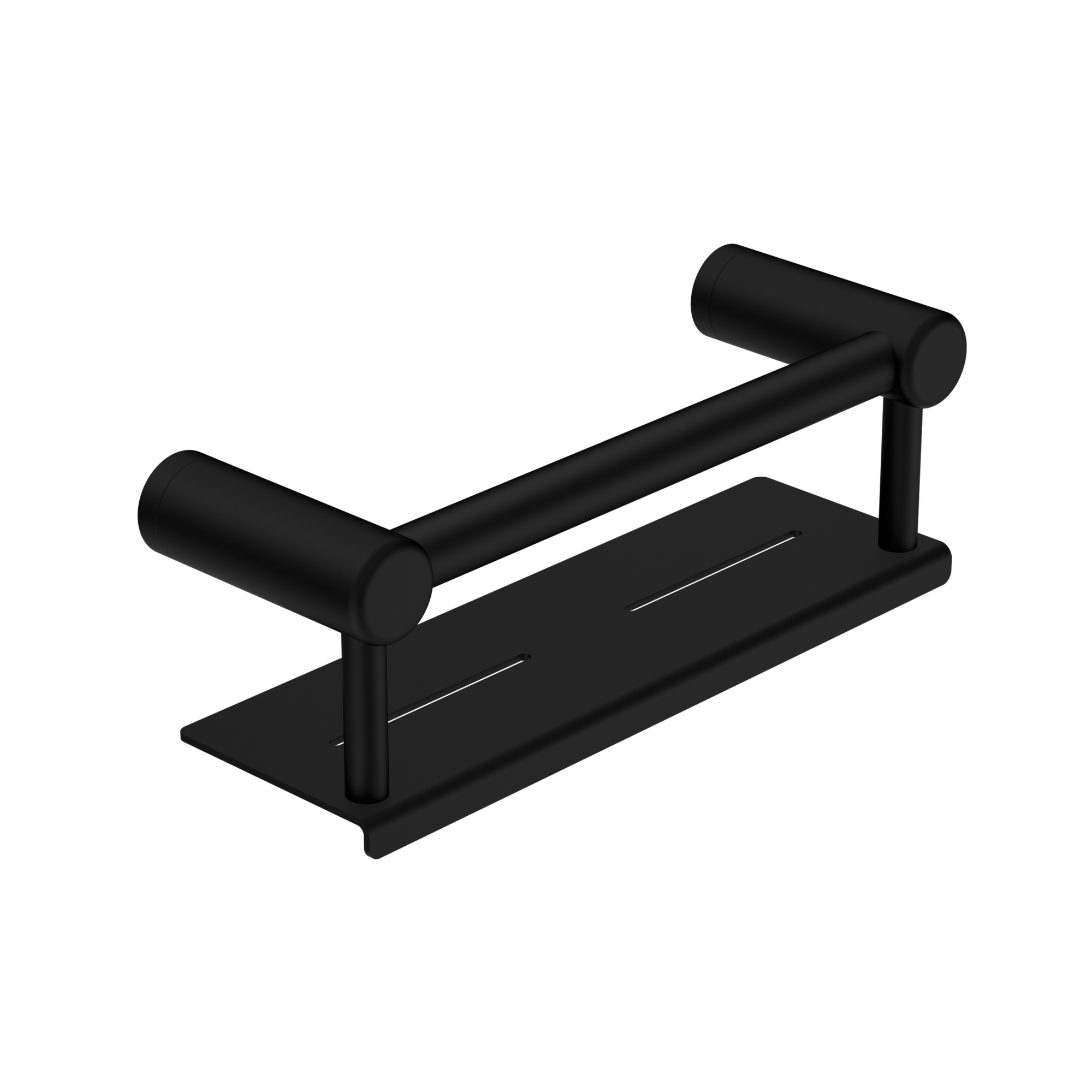 Mecca Care 25mm Grab Rail With Shelf 300mm Matte Black