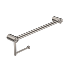 Mecca Care 25mm Toilet Roll Rail 450mm Brushed Nickel