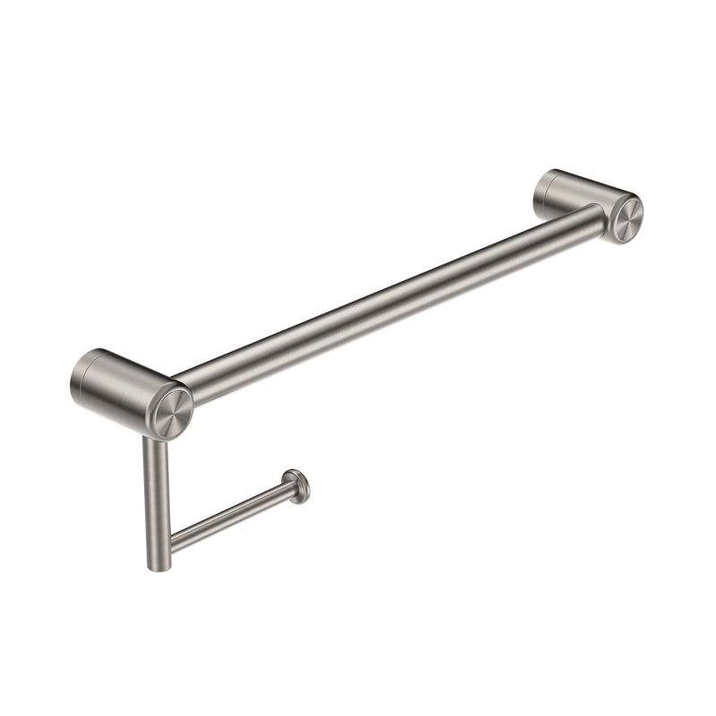 Mecca Care 25mm Toilet Roll Rail 450mm Brushed Nickel