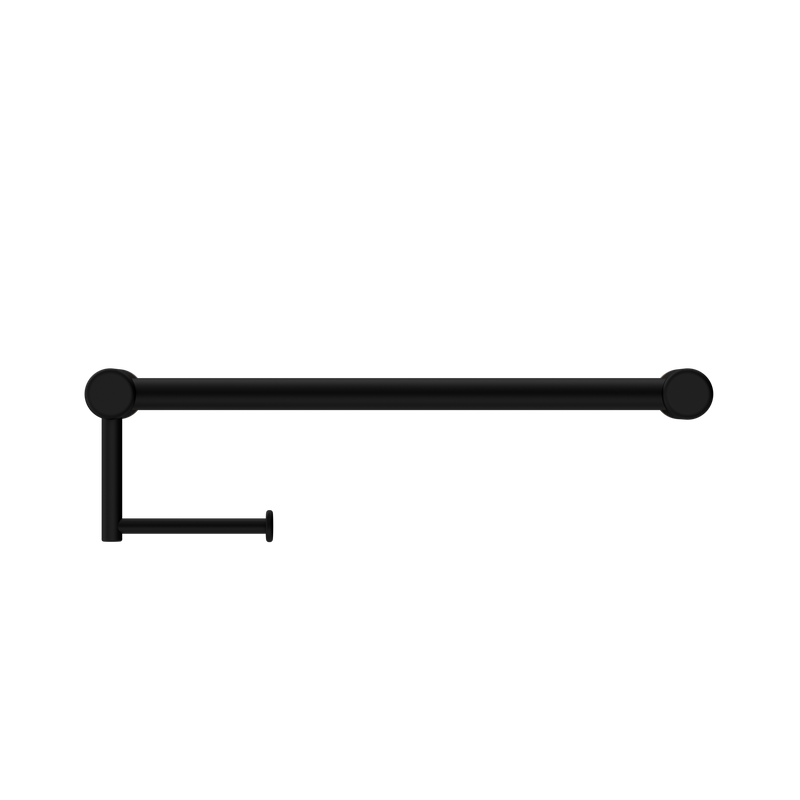 Mecca Care 25mm Toilet Roll Rail 450mm Matte Black