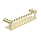 Mecca Care 25mm Grab Rail With Shelf 450mm Brushed Gold