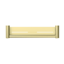 Mecca Care 25mm Grab Rail With Shelf 450mm Brushed Gold