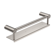Mecca Care 25mm Grab Rail With Shelf 450mm Brushed Nickel