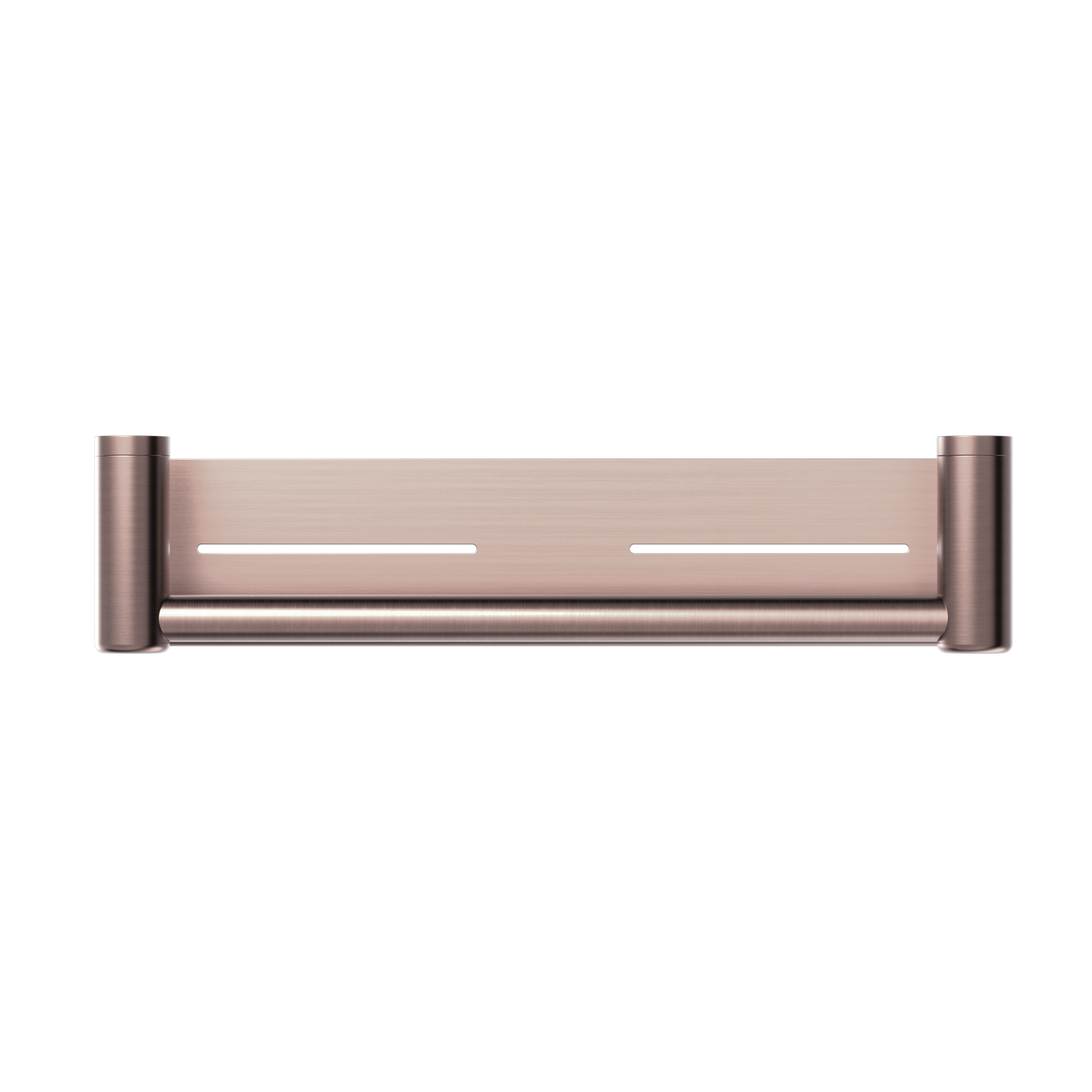 Mecca Care 25mm Grab Rail With Shelf 450mm Brushed Bronze