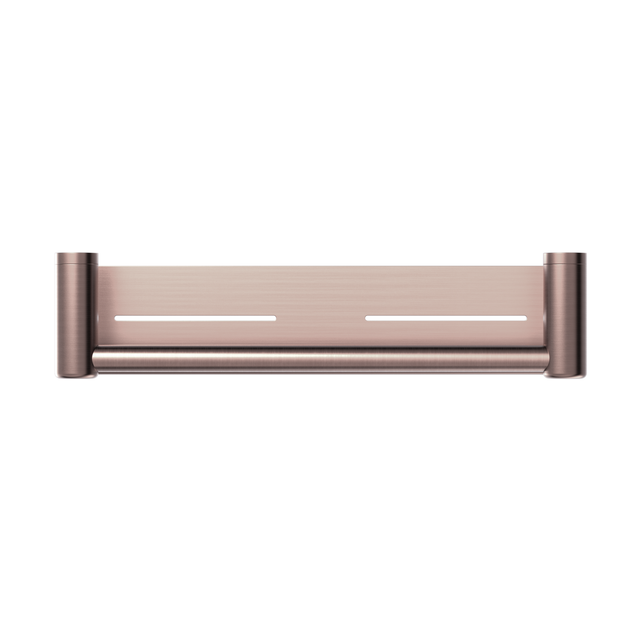 Mecca Care 25mm Grab Rail With Shelf 450mm Brushed Bronze