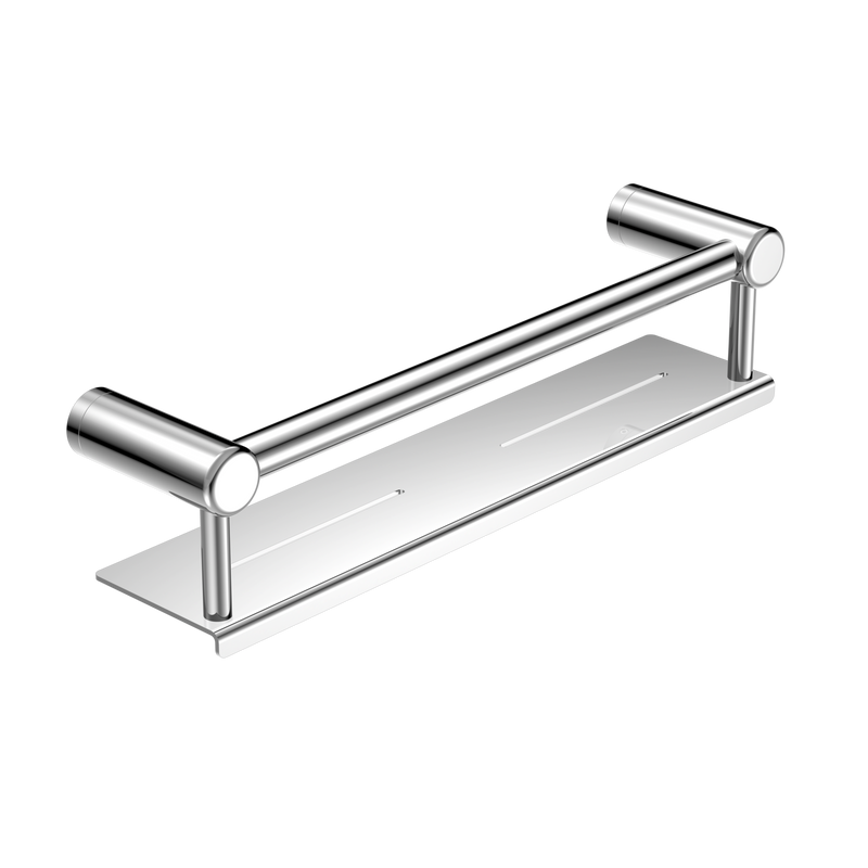 Mecca Care 25mm Grab Rail With Shelf 450mm Chrome