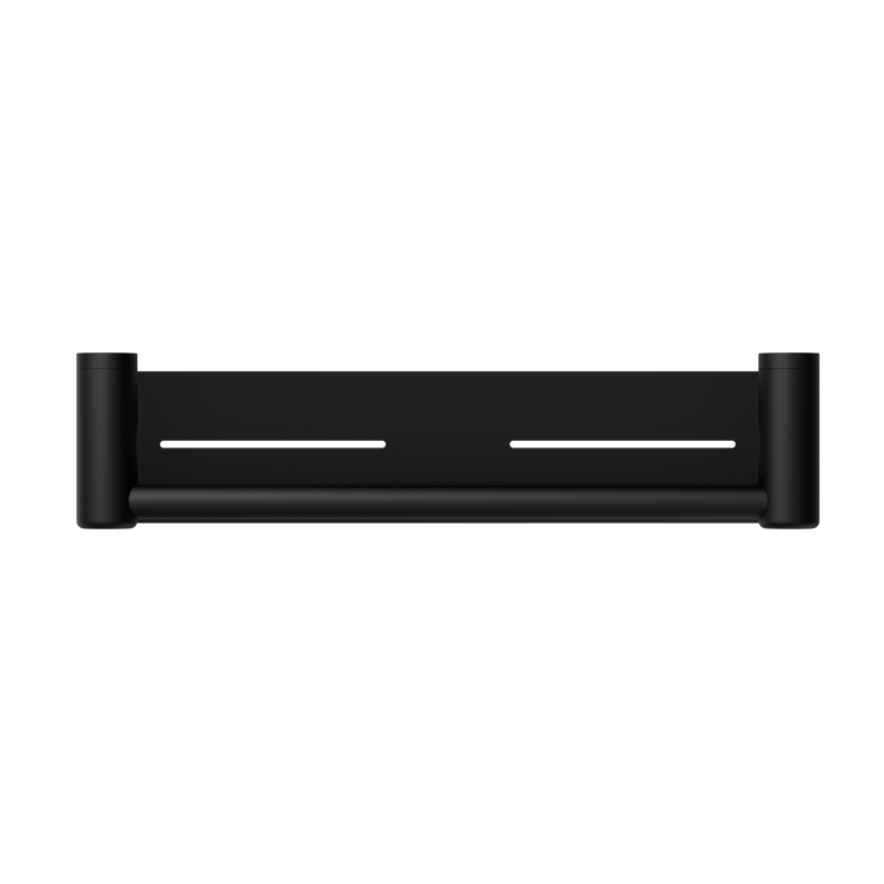 Mecca Care 25mm Grab Rail With Shelf 450mm Matte Black