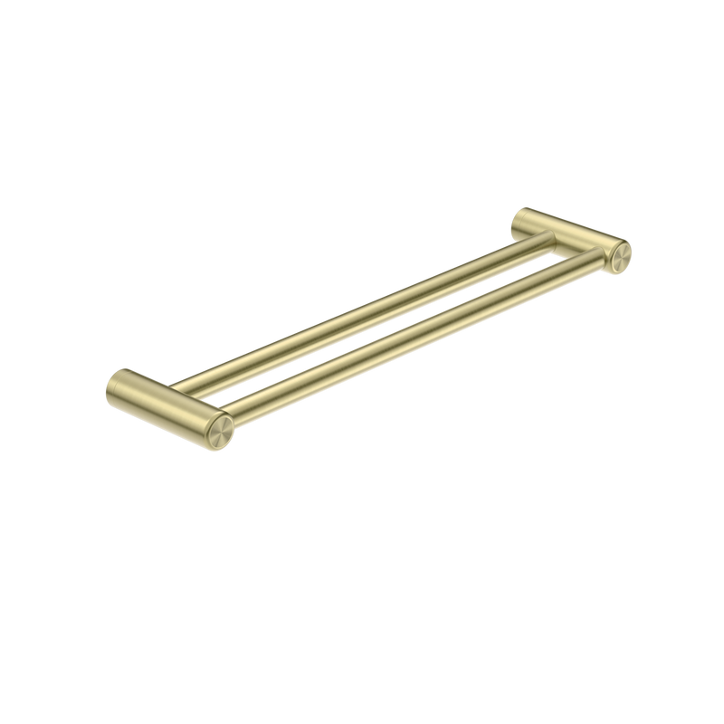 Mecca Care 25mm Double Towel Grab Rail 600mm Brushed Gold