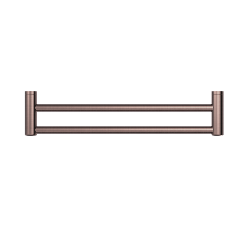 Mecca Care 25mm Double Towel Grab Rail 600mm Brushed Bronze