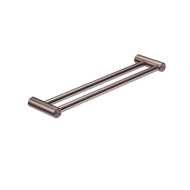 Mecca Care 25mm Double Towel Grab Rail 600mm Brushed Bronze