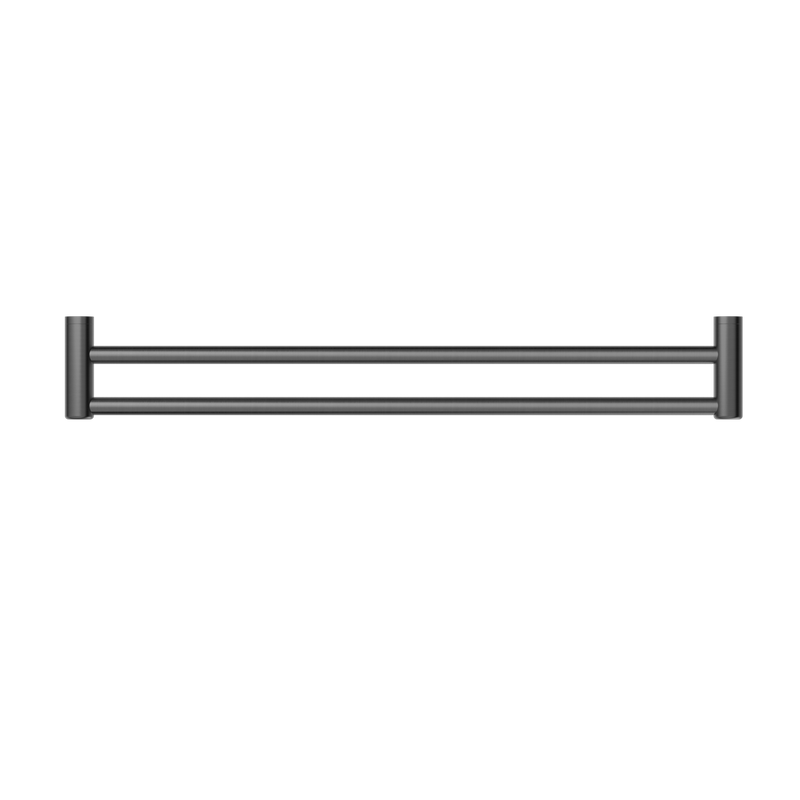 Mecca Care 25mm Double Towel Grab Rail 900mm Gun Metal