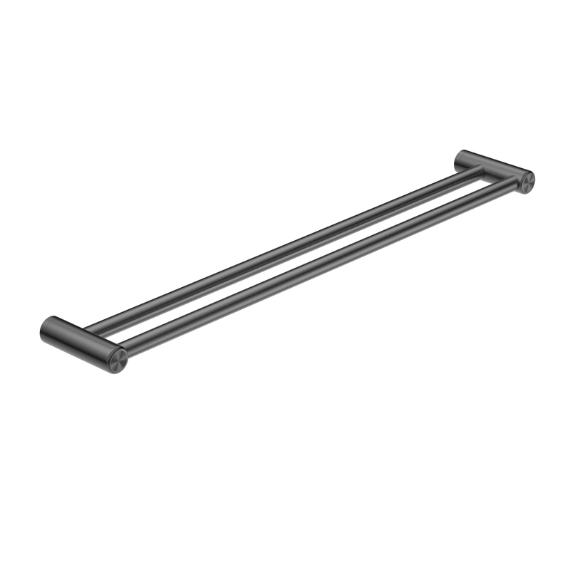 Mecca Care 25mm Double Towel Grab Rail 900mm Gun Metal