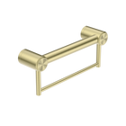 Mecca Care 32mm Grab Rail With Towel Holder 300mm Brushed Gold