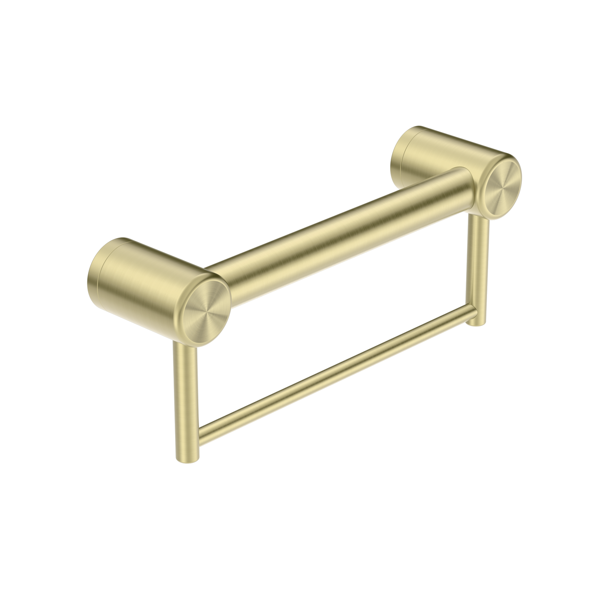 Mecca Care 32mm Grab Rail With Towel Holder 300mm Brushed Gold