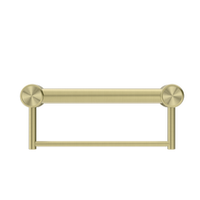Mecca Care 32mm Grab Rail With Towel Holder 300mm Brushed Gold