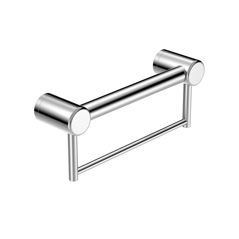Mecca Care 32mm Grab Rail With Towel Holder 300mm Chrome
