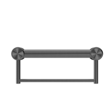 Mecca Care 32mm Grab Rail With Towel Holder 300mm Gun Metal