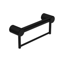 Mecca Care 32mm Grab Rail With Towel Holder 300mm Matte Black