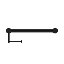 Mecca Care 32mm Grab Rail With Toilet Roll Holder 450mm Matte Black