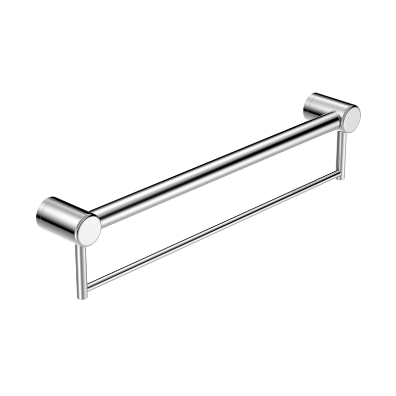 Mecca Care 32mm Grab Rail With Towel Holder 600mm Chrome