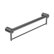 Mecca Care 32mm Grab Rail With Towel Holder 600mm Gun Metal