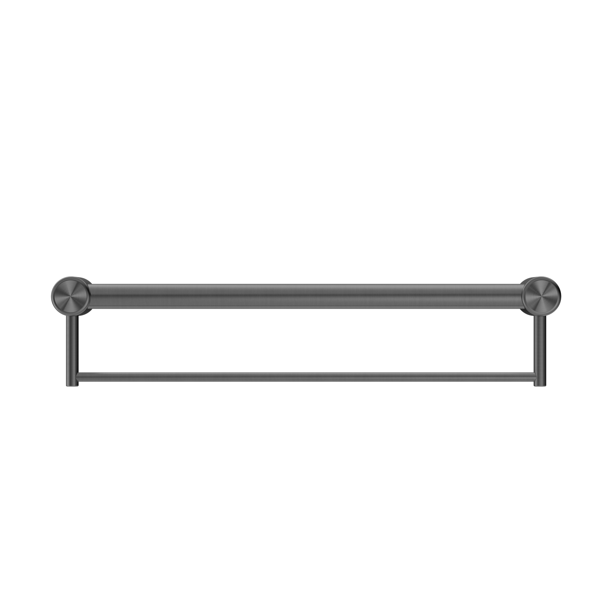 Mecca Care 32mm Grab Rail With Towel Holder 600mm Gun Metal