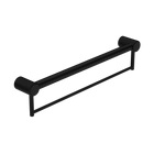 Mecca Care 32mm Grab Rail With Towel Holder 600mm Matte Black