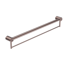 Mecca Care 32mm Grab Rail With Towel Holder 900mm Brushed Bronze