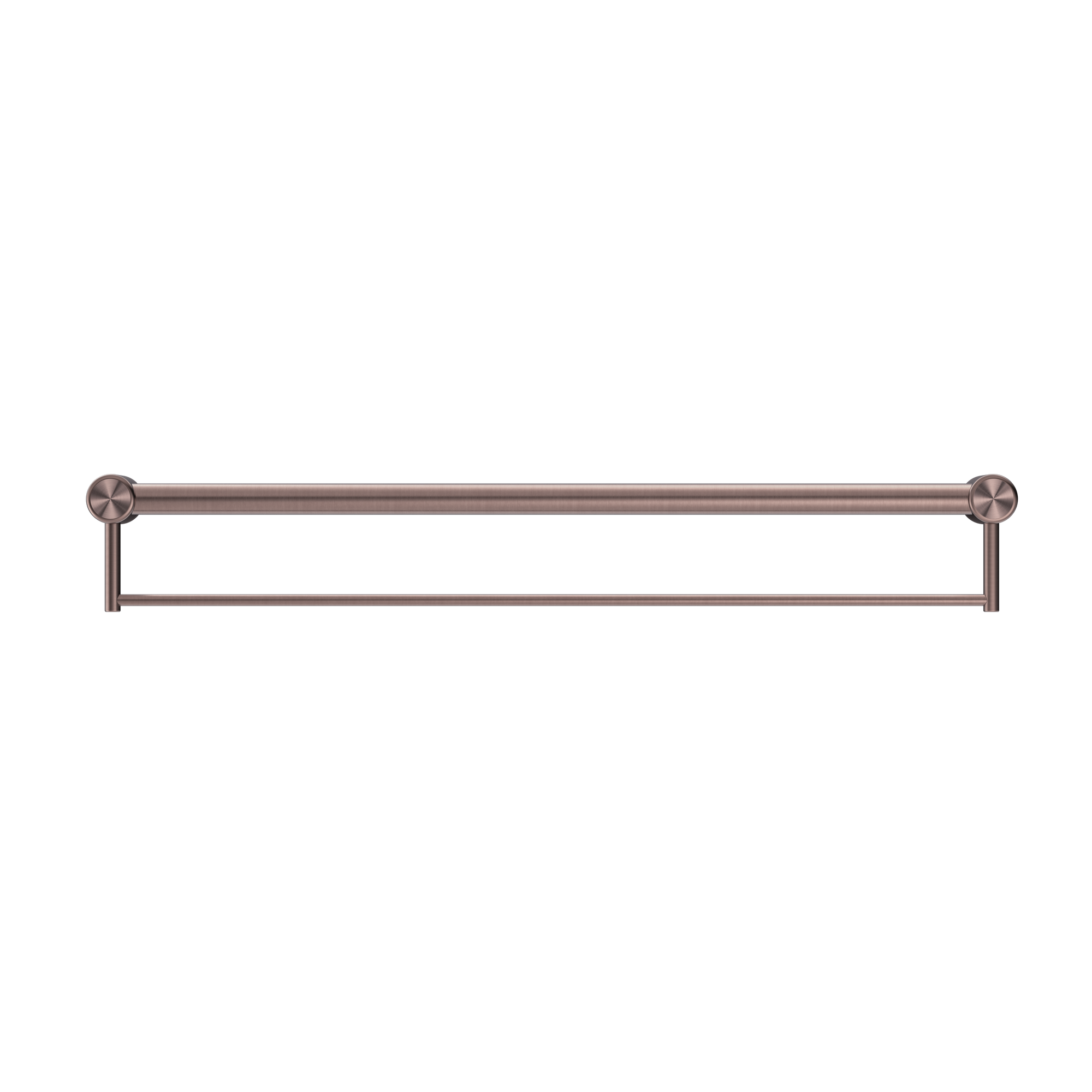 Mecca Care 32mm Grab Rail With Towel Holder 900mm Brushed Bronze