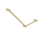 Mecca Care 32mm Ambulant Toilet Grab Rail 45 Degree 750X450mm Brushed Gold