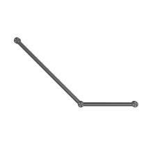 Mecca Care 32mm Ambulant Toilet Grab Rail 45 Degree 750X450mm Gun Metal