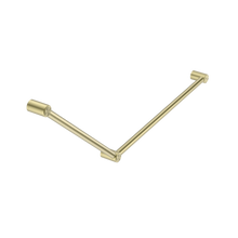 Mecca Care 32mm DDA Accessible Toilet Grab Rail Set 45 Degree 750X900mm Brushed Gold