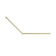 Mecca Care 32mm DDA Accessible Toilet Grab Rail Set 45 Degree 750X900mm Brushed Gold