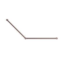 Mecca Care 32mm DDA Accessible Toilet Grab Rail Set 45 Degree 750X900mm Brushed Bronze