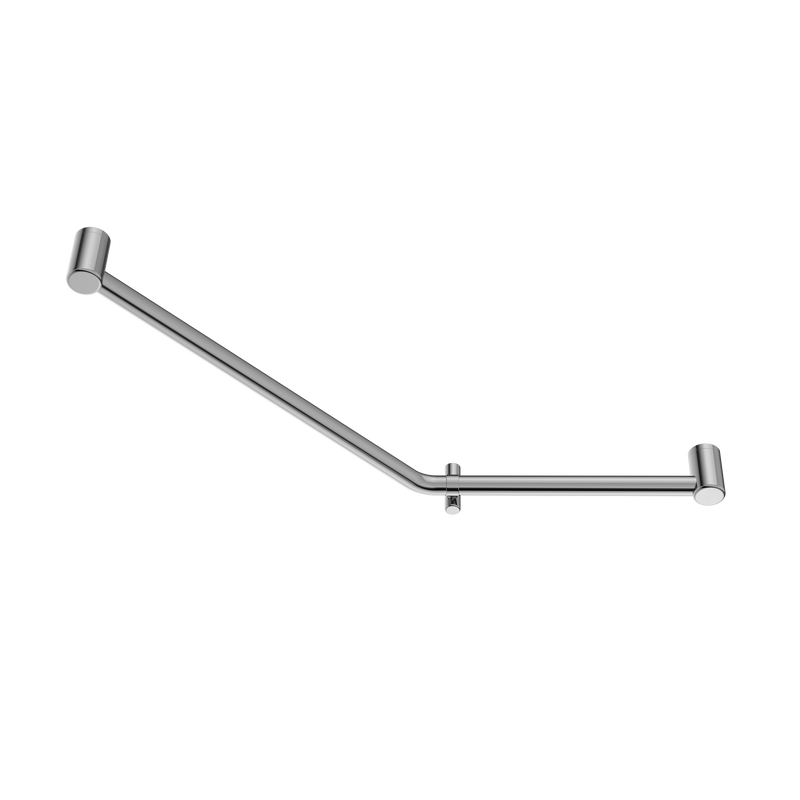 Mecca Care 32mm Ambulant 45 Degree Bent Tube Grab Rail 450X650mm Chrome