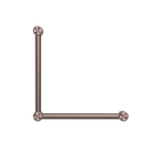 Mecca Care 32mm Ambulant Toilet Grab Rail 90 Degree 450X450mm Brushed Bronze
